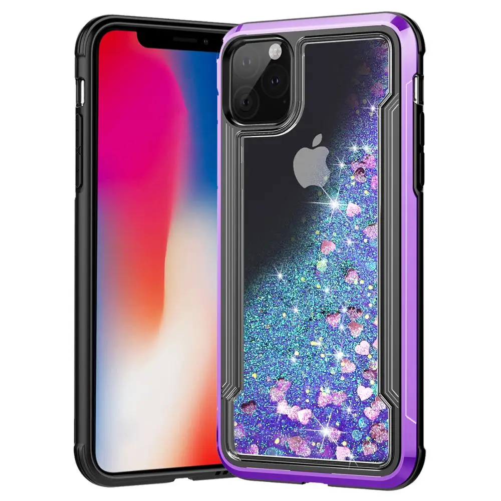 Роскошный блестящий жидкий зыбучий песочный чехол для телефона iPhone 11 Pro XS Max XR X