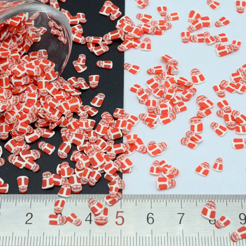 10 г/лот полимерная глина Рождественская микс милые конфетти для поделок сделай