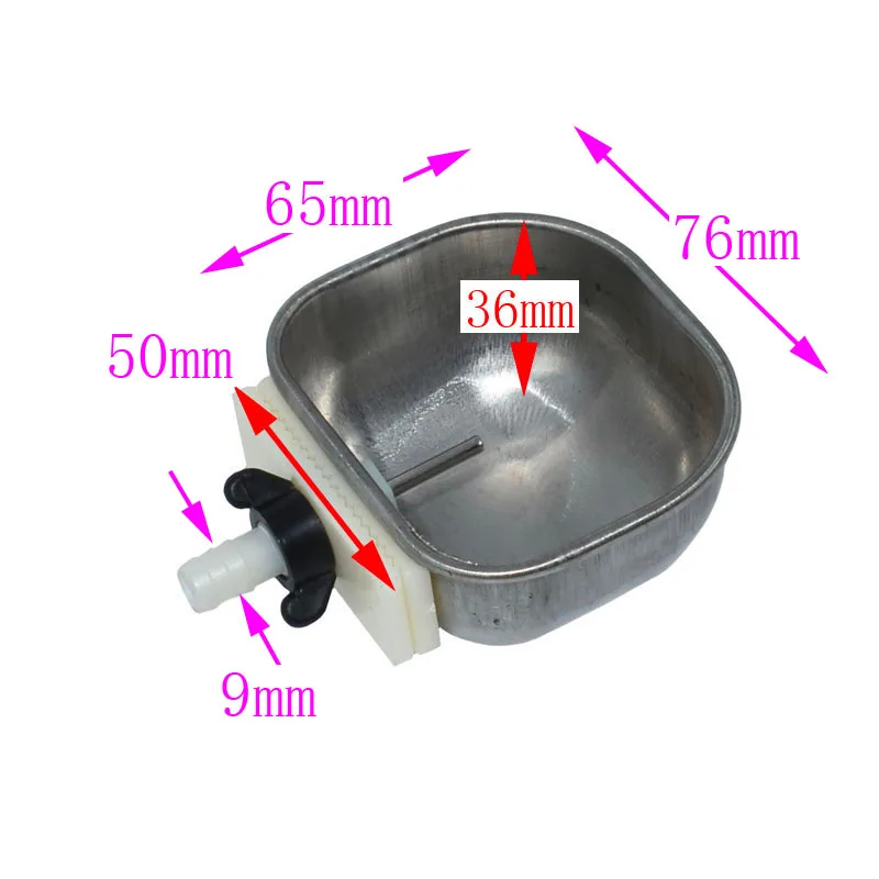 Автоматическая поилка для кроликов чаша из нержавеющей стали с защитой от