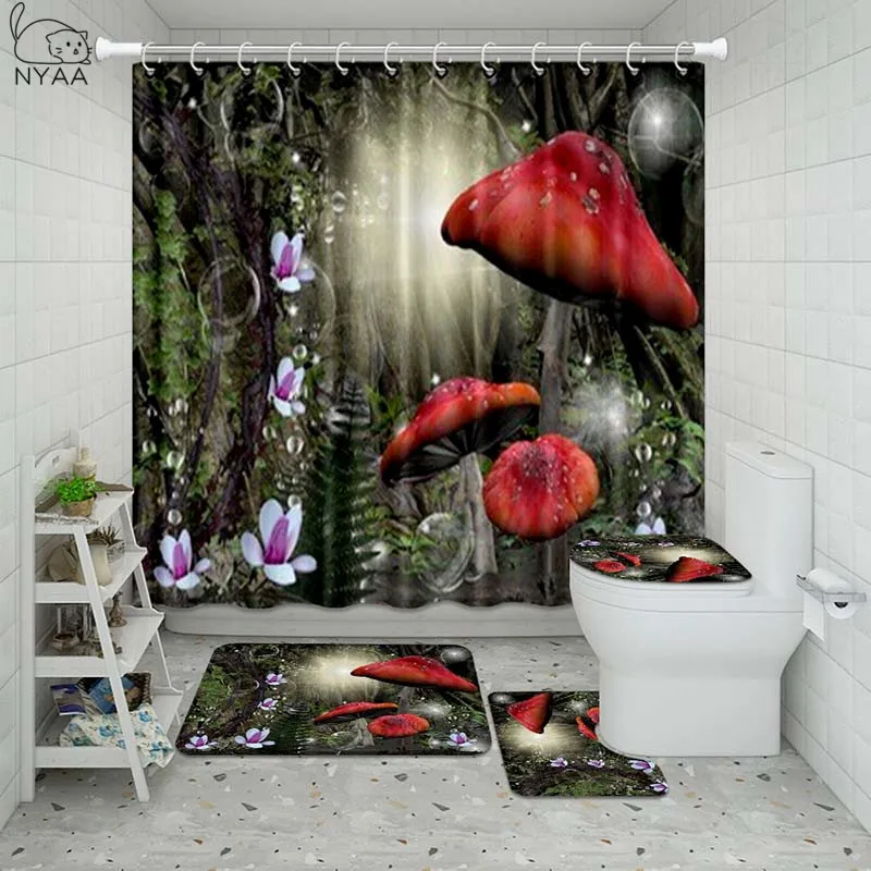 Набор штор для душа Vixm водонепроницаемый набор ванной|Наборы аксессуаров ванной|