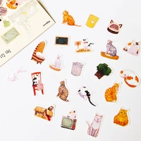 40pcs pack 20 designs cats home diy sticker stick label notebook album diary decor student gifts