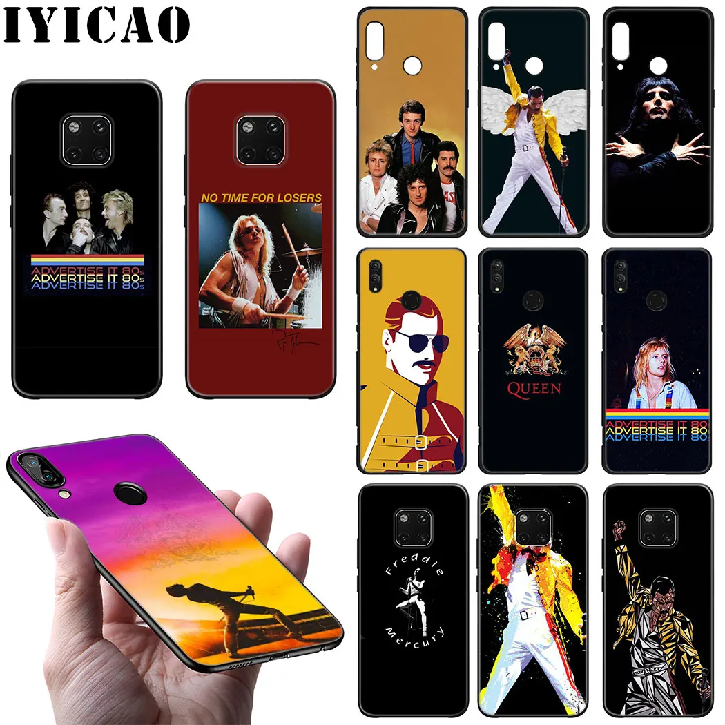 Фредди Меркури Queen Полоса мягкий чехол для huawei Y9 Prime Коврики 10 20 30 Lite Pro Чехол Nova 5i 4