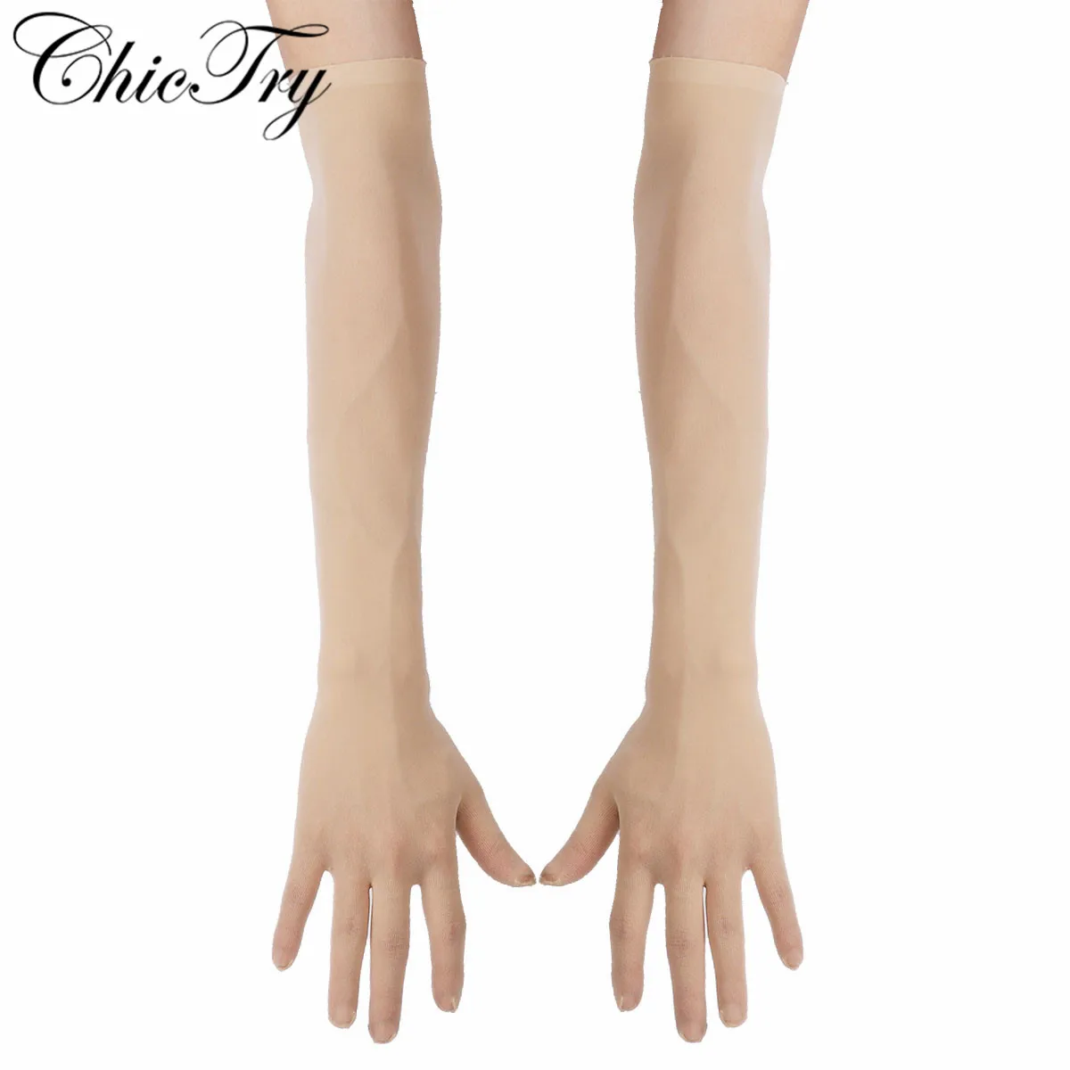 

Women Mesh See Through Sheer Gloves Stretchy Full Finger Long Gloves Mittens Sun Protection Mens Lingerie Self Pleasure Gloves