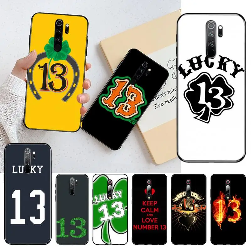 Чехол для телефона lucky number 13 чехол Redmi Note 9 8 8A 8T 7 6 6A 5 5A 4 4X 4A Go Pro | Мобильные телефоны