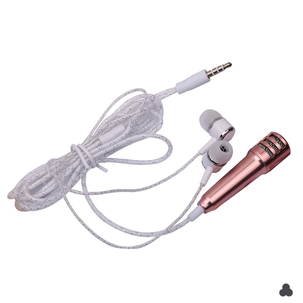 Универсальный проводной микрофон для телефона маленький мини конденсатор