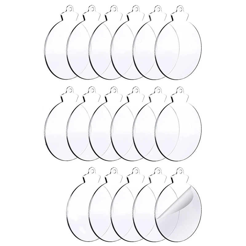 Акриловое Рождественское украшение чистый прозрачный акриловый круг DIY