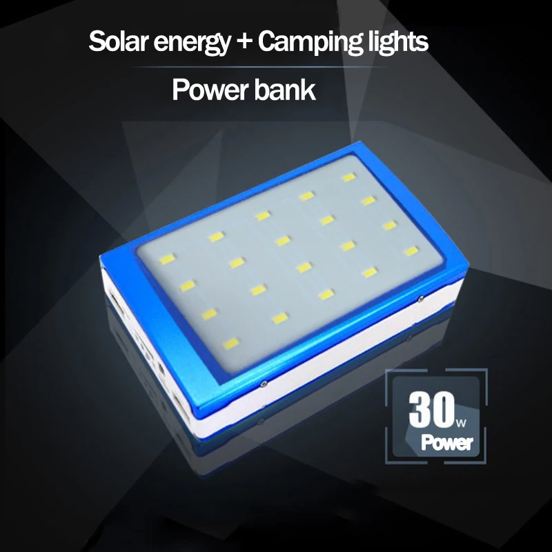 30000mAh Solar Power Bank Portable Travel Mobile Panel Automatic Charging in the Sun External Battery Charger | Мобильные телефоны