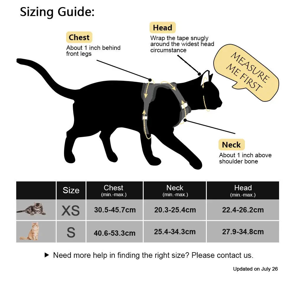 

Escape Proof Cat Vest Harness and Car Seat Belt Adapter Adjustable Reflective Cat Harness Soft Mesh Harness for Kitten Puppy