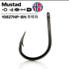 20 шт.лот Mustad 10827 крючки для Глубоководной Рыбалки, 4X Прочный Крючок, крючки для рыбалки с бородкой, железной доской, рыболовные крючки Articulos Jig Bait Pesca