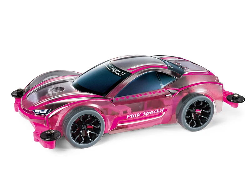 1 шт. 95486 RAIKIRI Tamiya Mini 4WD автомобиль MS шасси серый корпус из поликарбоната Розовая