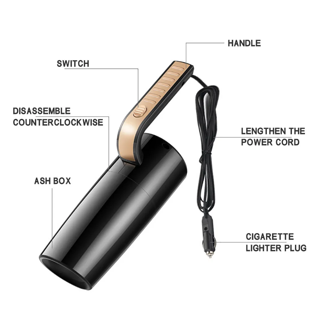 Car Vacuum Cleaner High Suction 4500PA Dual-Purpose High-Power Small Mini Handheld Wet And Dry dual-use | Дом и сад