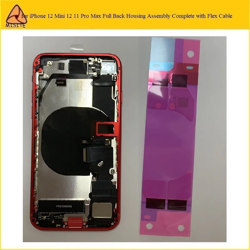 

Полная сборка корпуса крышки полная для iPhone SE 2020 11 Pro Max задняя крышка задняя дверь шасси средняя рамка с гибким кабелем