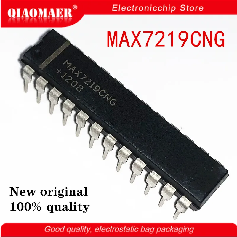 10 шт./лот MAX7219CNG MAX7219 DIP MAX7219ENG DIP24 Новый оригинальный 100% качество|Интегральные