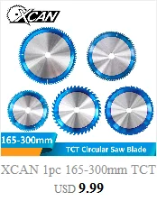 XCAN 1 шт. 210/250 мм 24/40/80 зубы деревянный отрезной диск оловянного покрытия карбида вольфрама TCT пила Лезвие Для Обработки Древесины Лезвие дисковой пилы