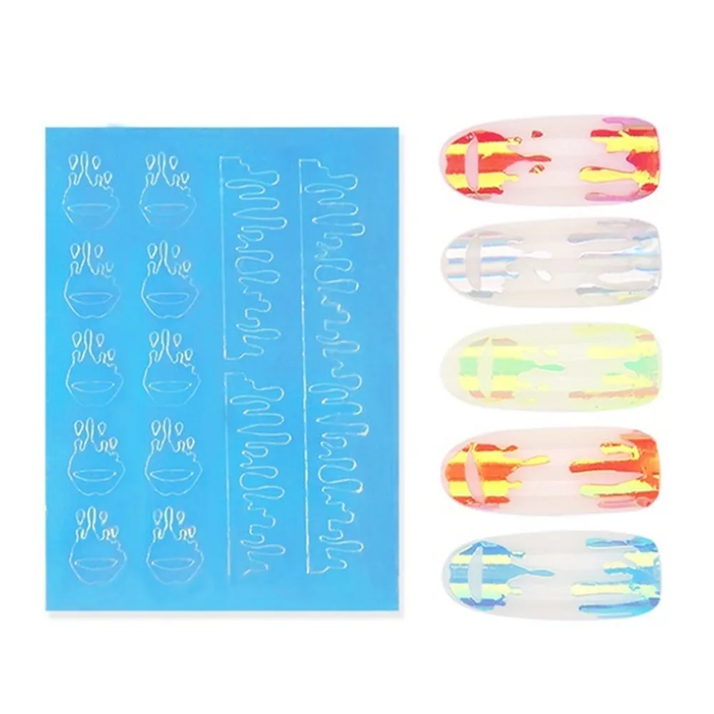 16 цветов/набор голографические наклейки для ногтей | Красота и здоровье