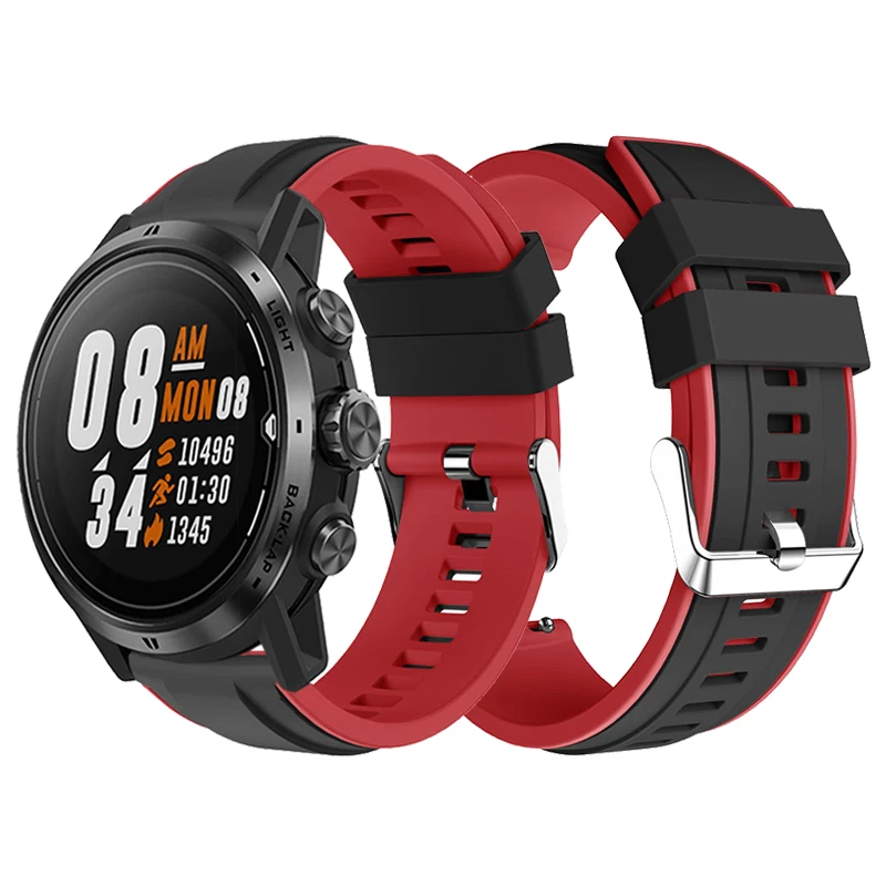 

Силиконовый ремешок для смарт-часов Corsos Apex Pro, двухцветный спортивный браслет для APEX 42 мм, 46 мм, ремешок на запястье