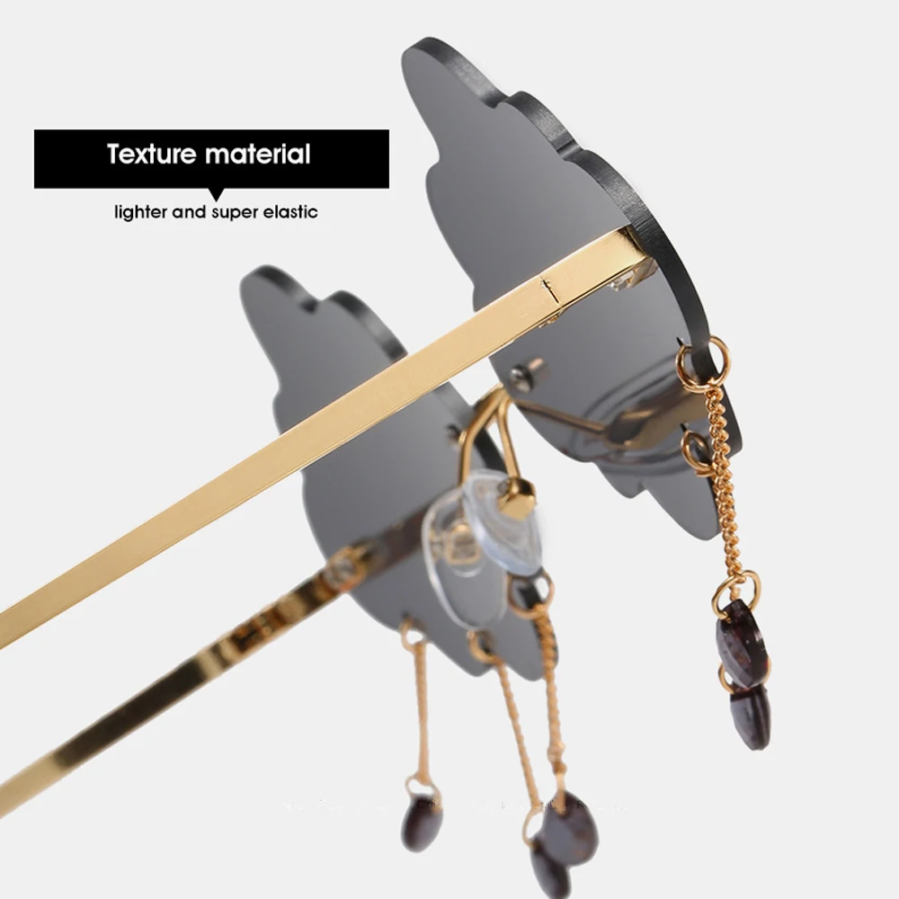 Солнечные очки MUSELIFE без оправы для мужчин и женщин Модные Винтажные