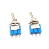 10pcs diy toggle switch on off on on off 3pin 3 position latching mts 103 mts 102 ac 125v6a 250v3a power button switch car1
