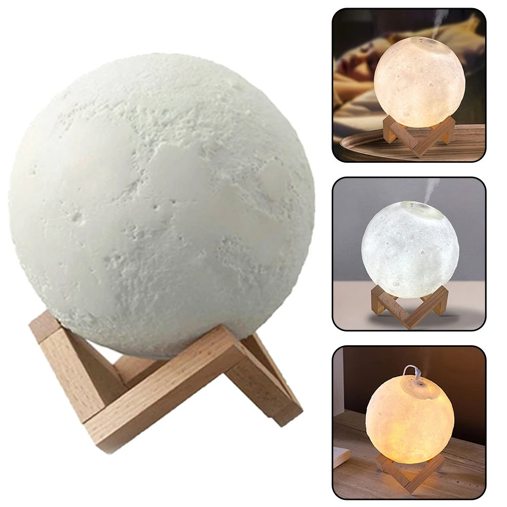 Светодиодный ночсветильник с 3D рисунком Луны аккумуляторная лампа сенсорным