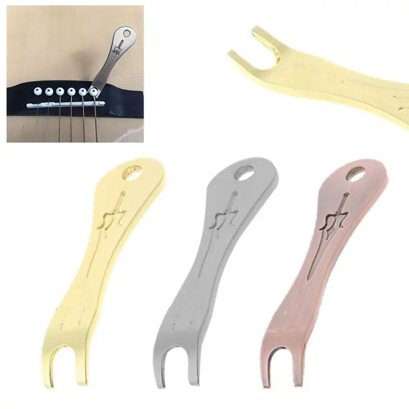 

1 PC Guitar Bridge Pins Puller Acoustic Guitar String Nail Peg Pulling Puller Bridge Pin Remover Handy Tool
