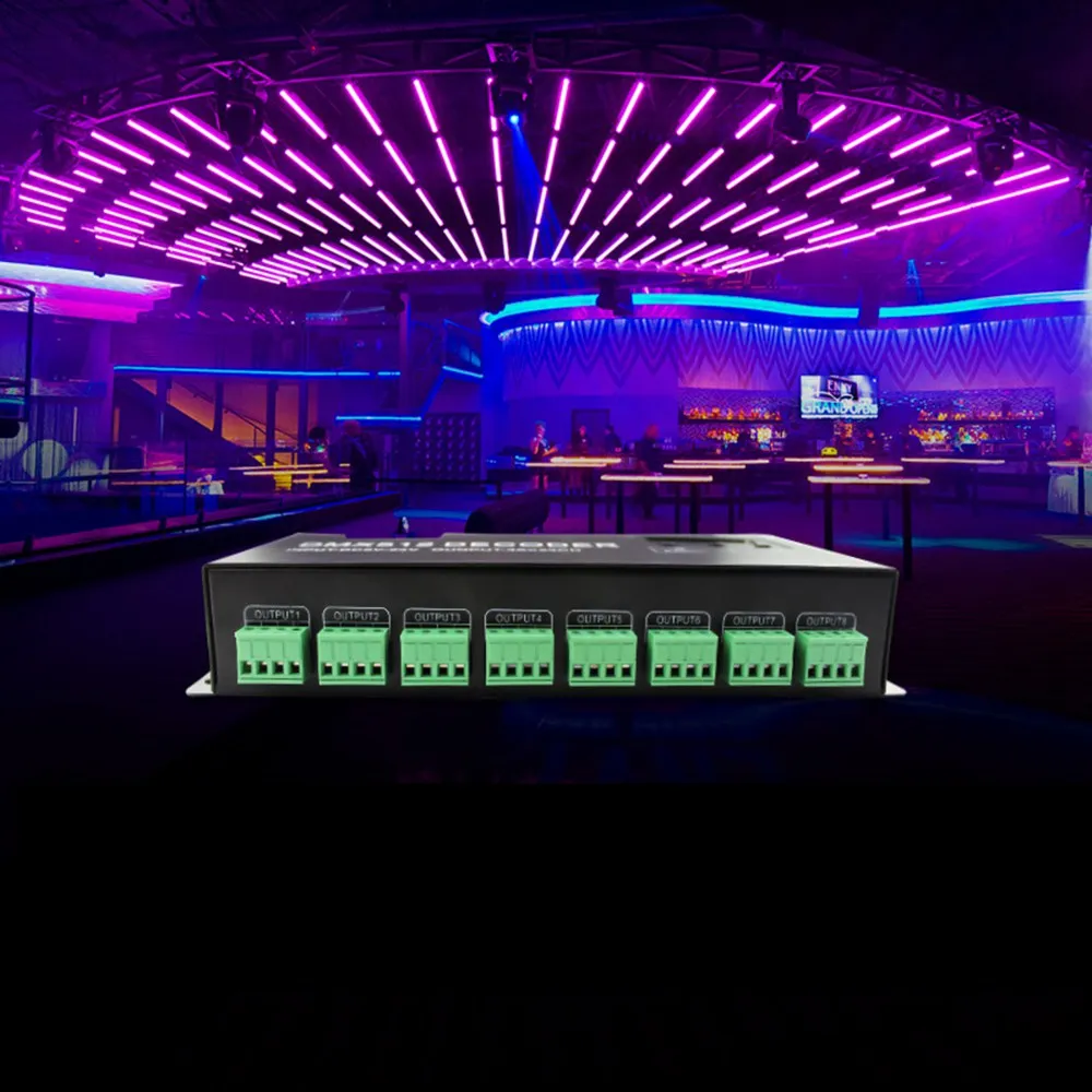 

DMX 512 Decoder Led Controller 24Channel * 3A For LED Strip Light DC5V-24V