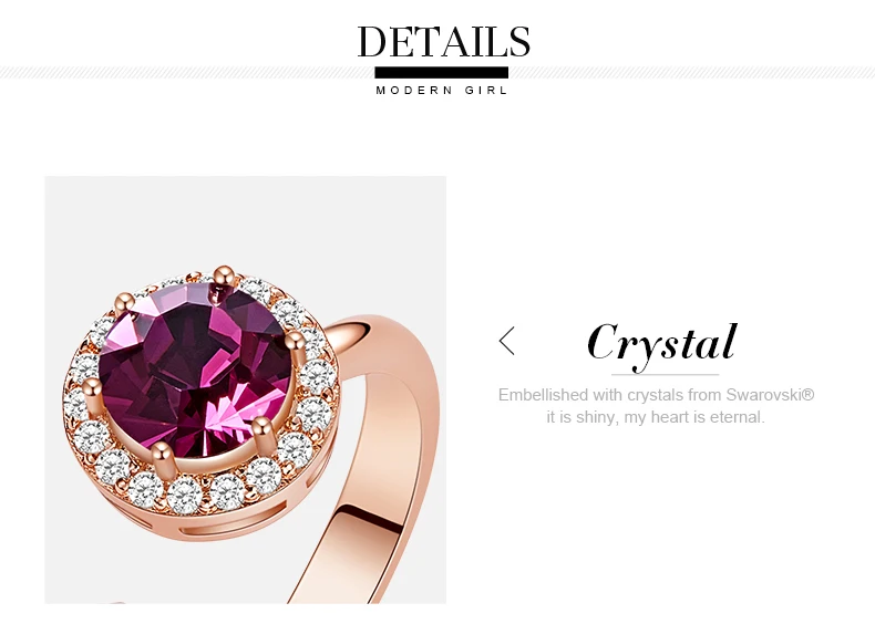 Cdyle, женское золотое кольцо, украшенное кристаллом Swarovski, 12 цветов, круглый камень, открытый палец, кольцо, ювелирные изделия, аксессуары