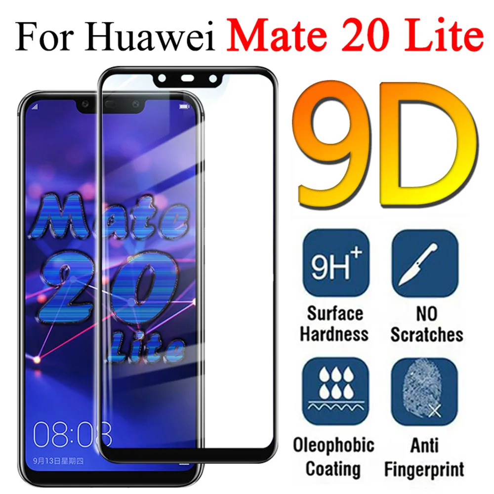 Защитное стекло 9d для huawei mate 20 Lite светильник защита экрана Huwai Huwei 20lite полное
