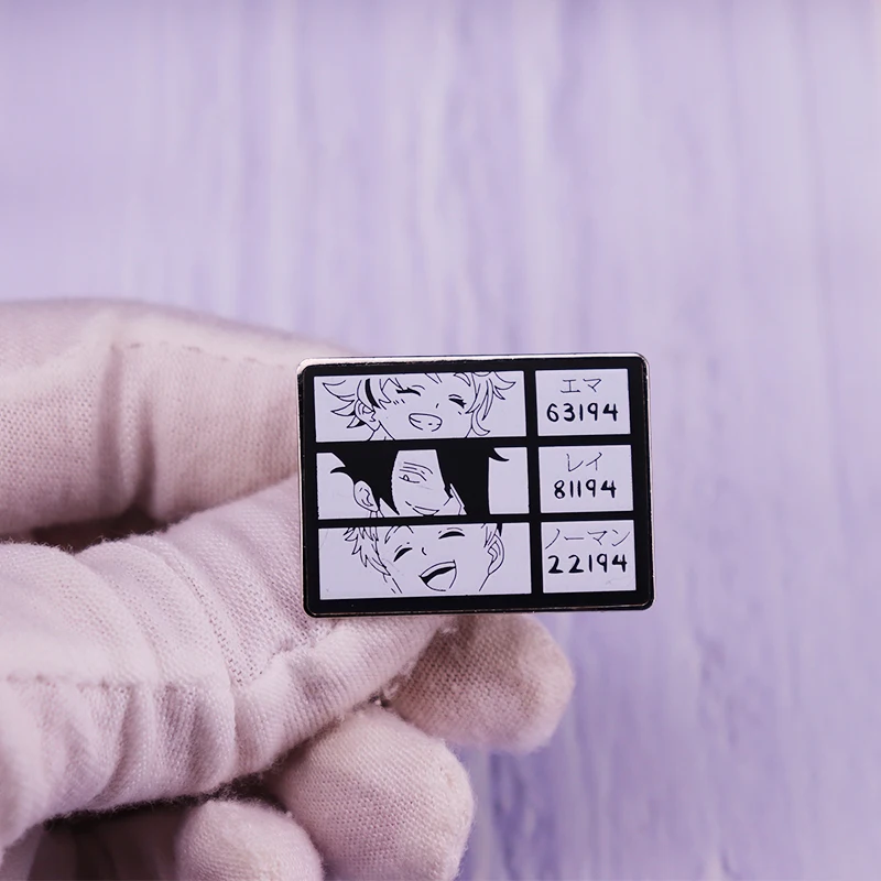 Значок с эмалью &quotобещанный неверленд&quot Эмма Рэй Норман 63194 81194 22194 брошь значок