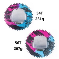 bolany 130bcd cycling chain wheel 8 9 10 11 speed 54t 56t for folding bike road bicycle aluminum alloy colorful crank tooth