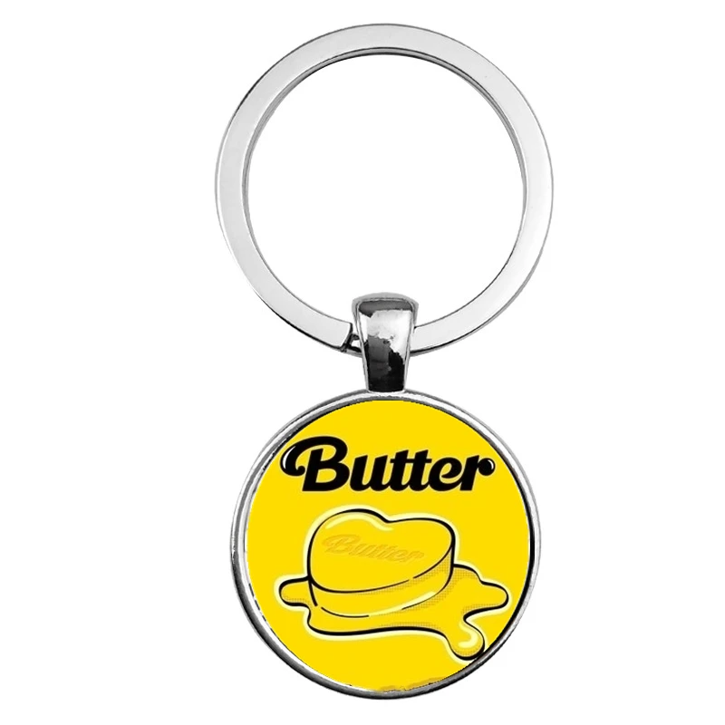 

Wholesale Kpop Bangtan Boys Butter Metal Keychain Key Chain Accessories Cute Pendant Gifts Key Ring Decoration Accessories