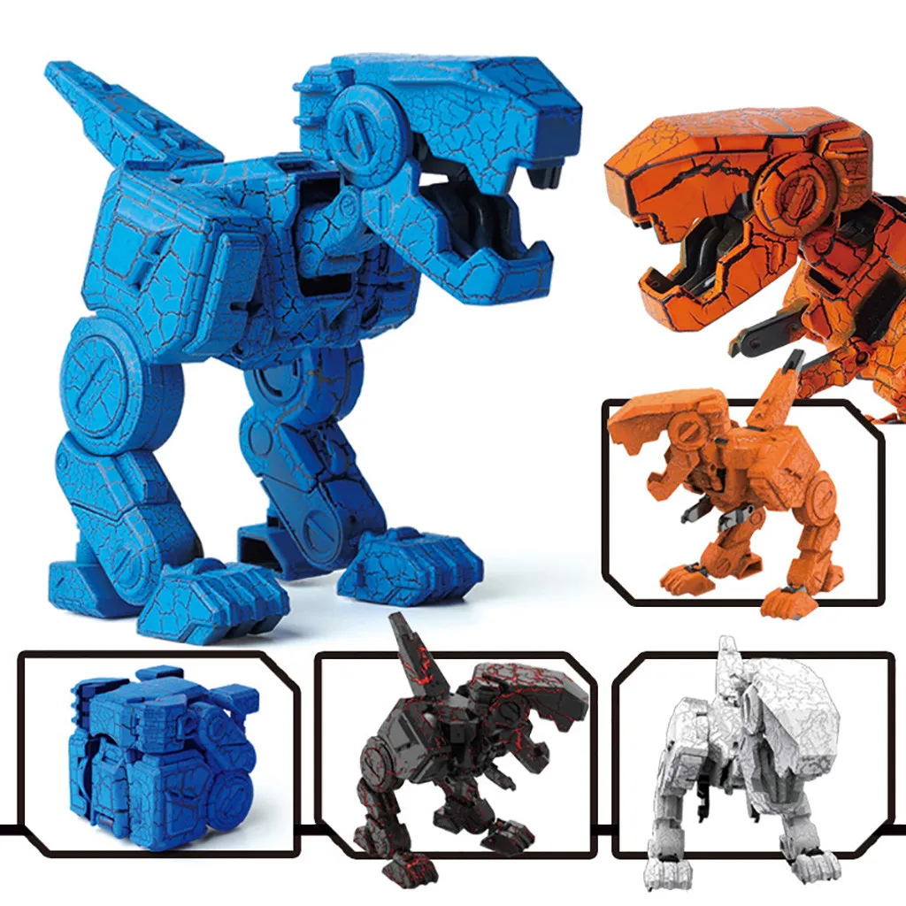 Кубик трансформер деформируемые динозавры тираннозавр рекс подвижная экшн