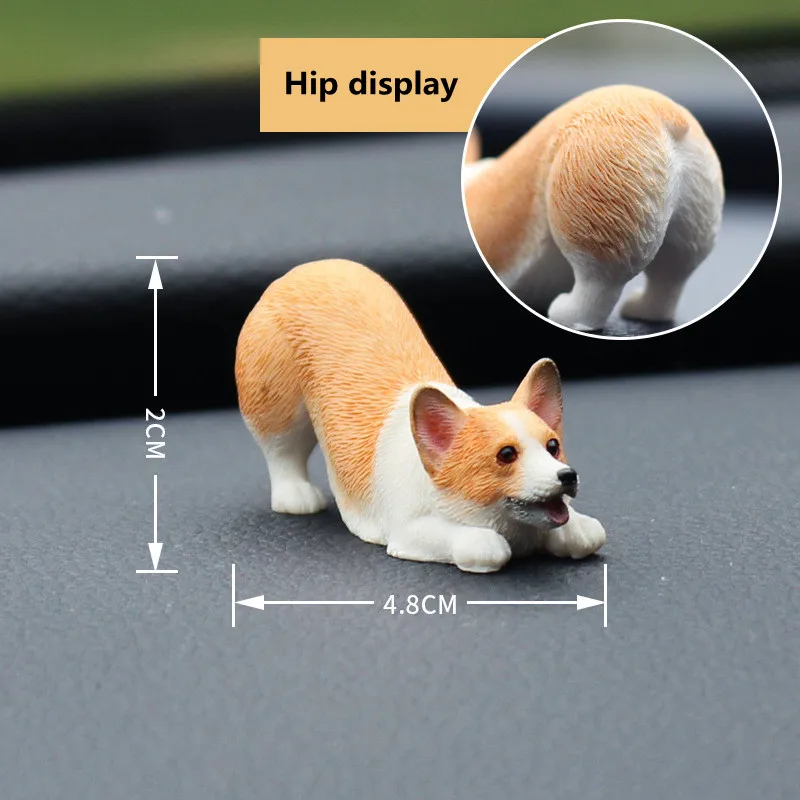 Car Doll Cute Dog Corgi Decoration Interior Creative Gift Tabletop Ornament Toys | Автомобили и мотоциклы
