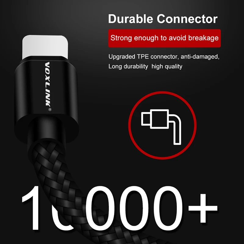 USB кабель VOXLINK 3 шт. 8 контактный для iPhone x xr xs 8plus 6 6s 6plus SE 5S iPad mini 2/3/4/5 Air мобильный