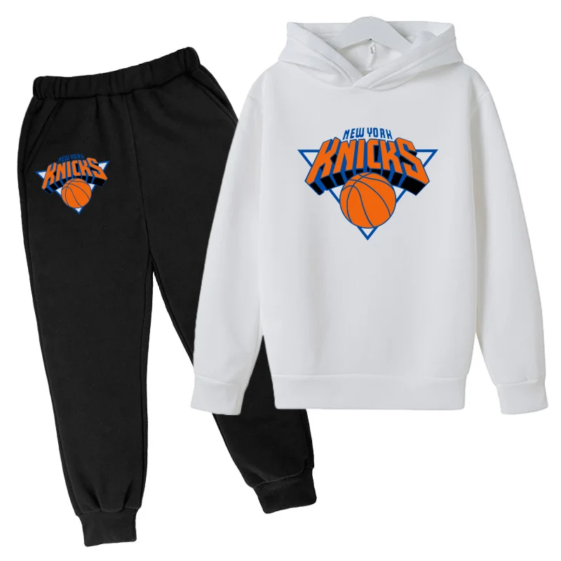 

3-14Y Autumn Basketball Team Street Clothing Set Kids Hoodies Pants 2pcs Boys Tracksuit Fashion Infant Girls Sport Suit Outfits