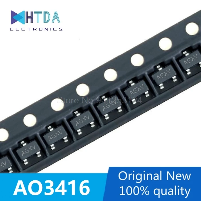 

100pcs/lot AO3416 3416 AG** AE** MOS SOT23 n Stock