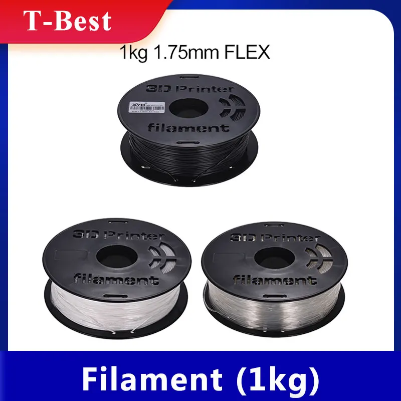 1 кг/катушка 75 мм Гибкая нить ТПУ материал для печати белый черный прозрачный 3D