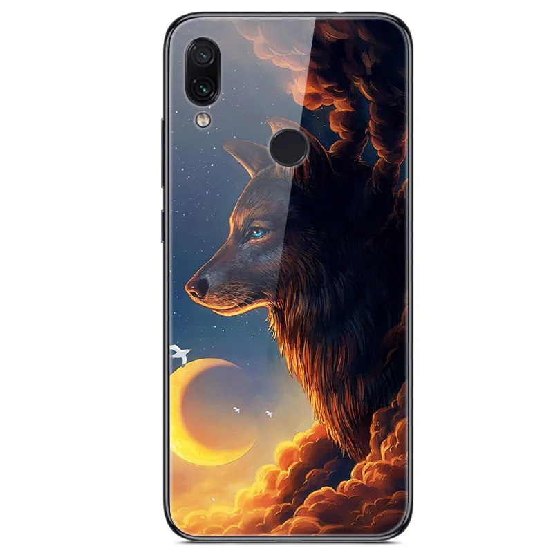 53 6,3 ''для xiaomi Redmi Note 7, чехол из закаленного стекла, мягкий бампер, 3D печать, чехол для xiaomi Redmi Note 7, Note7 Pro 7 S, чехол для телефона - Цвет: 53