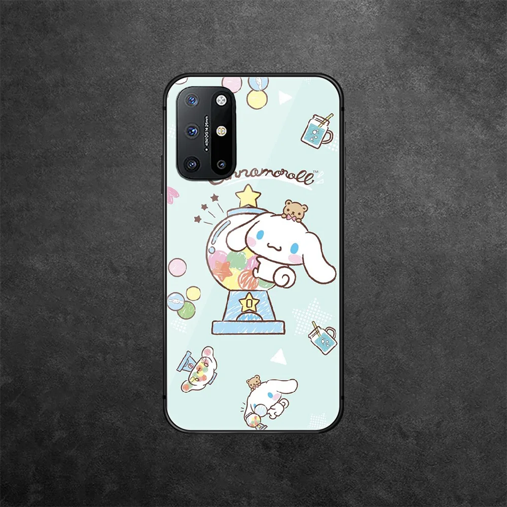 

Cinnamorolls Dog Cute Tempered Glass Phone Case Cover For Oneplus Oppo Realme A53 Find X 2 3 5 6 7 8 9 T Pro Nord Gt Neo Coque