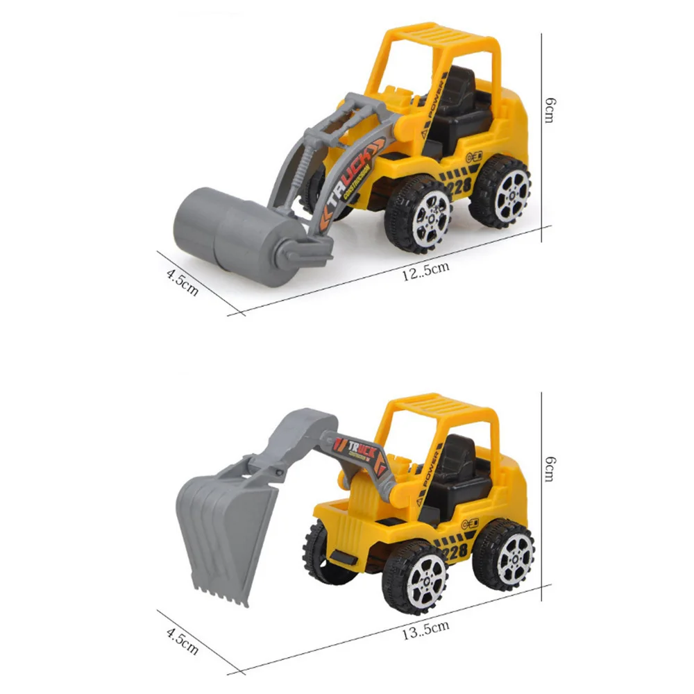 

Kids Mini Construction Vehicle Toys Bulldozer Road Roller Model
