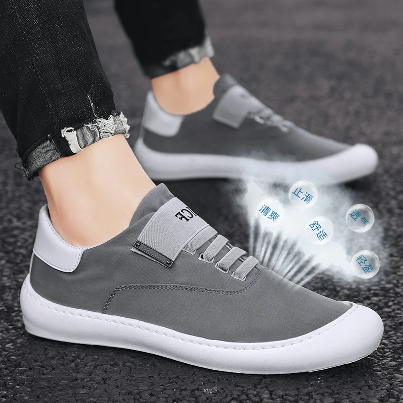 

Autumn breathable cloth solid color casual canvas shoes
