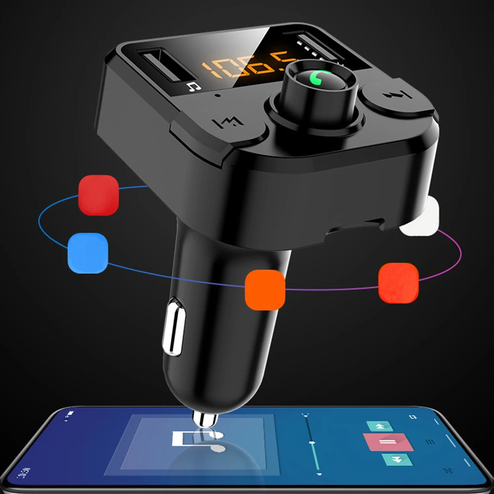 Автомобильный Fm трансмиттер беспроводной Bluetooth прием ЖК MP3 плеер автомобильный