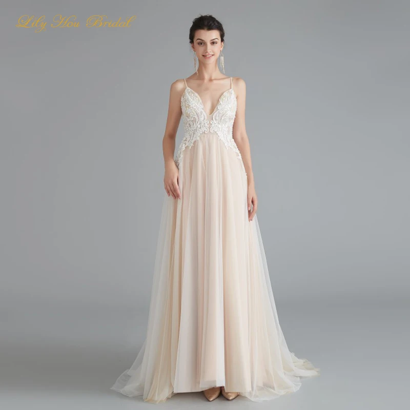 

Дешевые платья для выпускного вечера с бретельками, бисером, кружевной аппликацией, фатиновой юбкой, открытой спиной, вечерние платья на за...