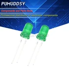 100 шт. зеленый светильник-излучающие Диоды зеленый поворот зеленый 5 мм led