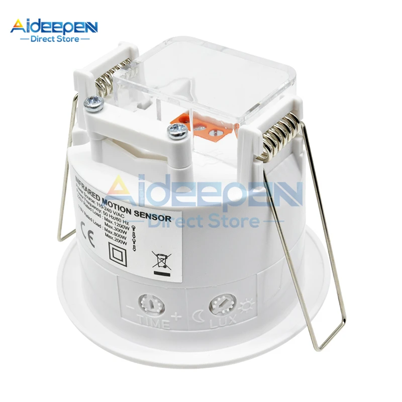 AC 110V-240V 50Hz 360 градусов Мини встраиваемый потолочный инфракрасный датчик движения