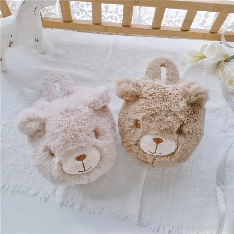 

Тапочки домашние женские, из искусственного меха, розовые, коричневые, Нескользящие, размера плюс