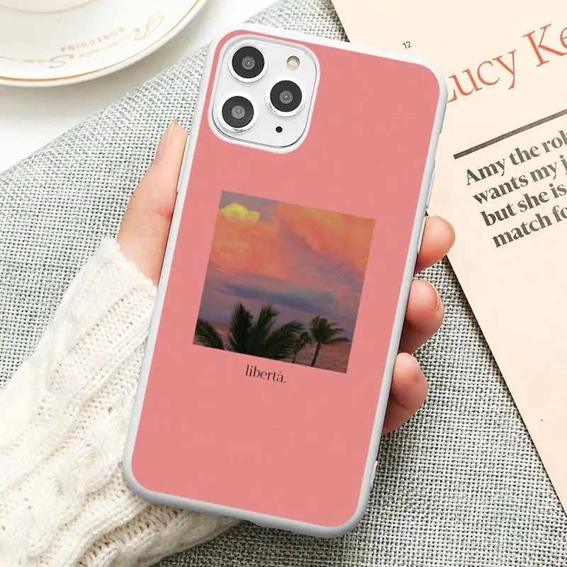 

Great Aesthetic art Pink Sunflower Rose Phone Case Candy Color for iPhone 6 6S 7 8 11 12 XS X SE 2020 XR mini pro Plus MAX