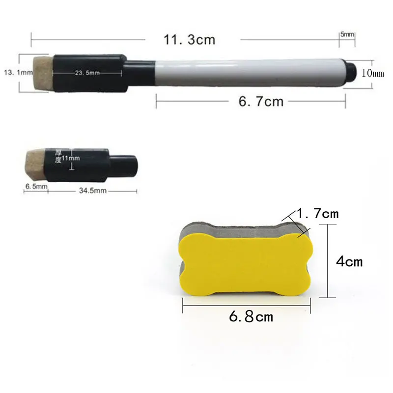 6/8 шт. Магнитный красочная ручка для черный белый цвет маркеры доски встроенный