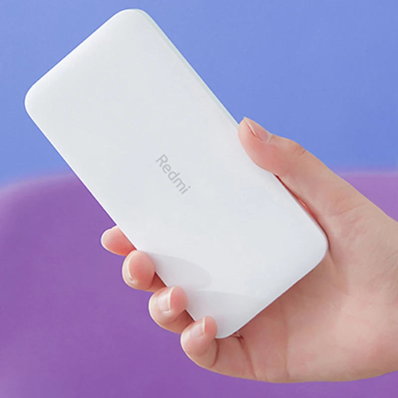 Красный mi power bank 10000 мАч usb type C mi power bank 20000 Qi быстрое зарядное устройство Портативная зарядка повербанк Внешняя батарея