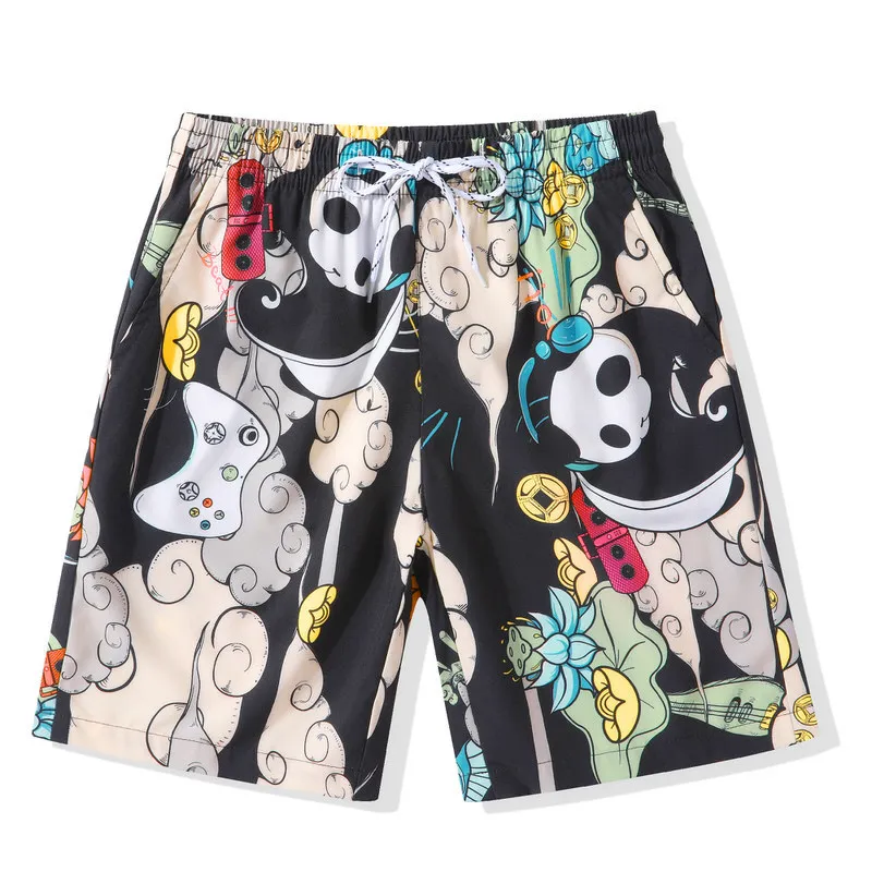 Модные Качественные летние спортивные пляжные шорты с принтом мужские для