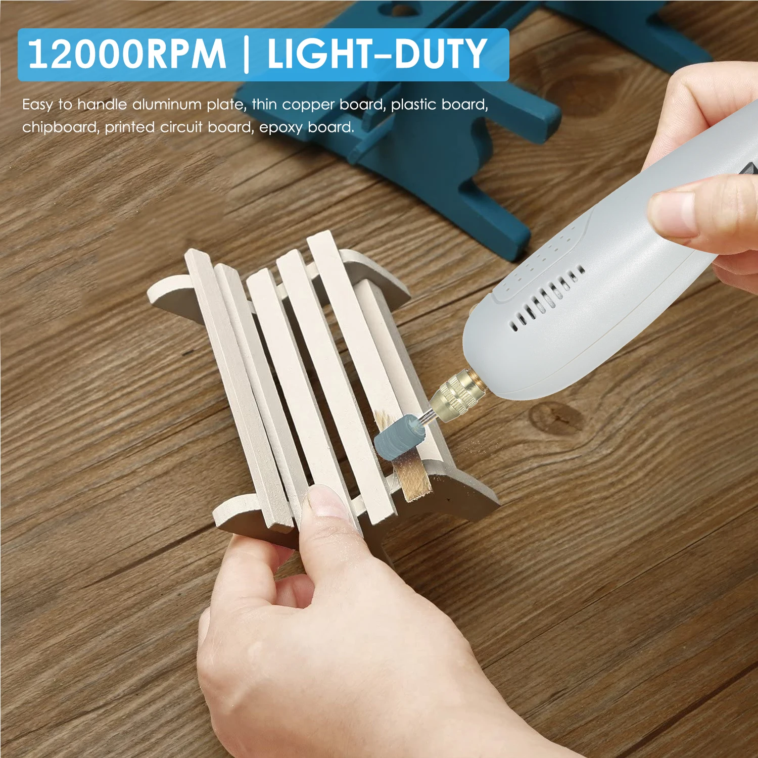 

Rotary Tool Corded Power Drill Portable Electric Grinder Set with Stone Grinding Bits Grinding Discs for Crafting DIY Creations